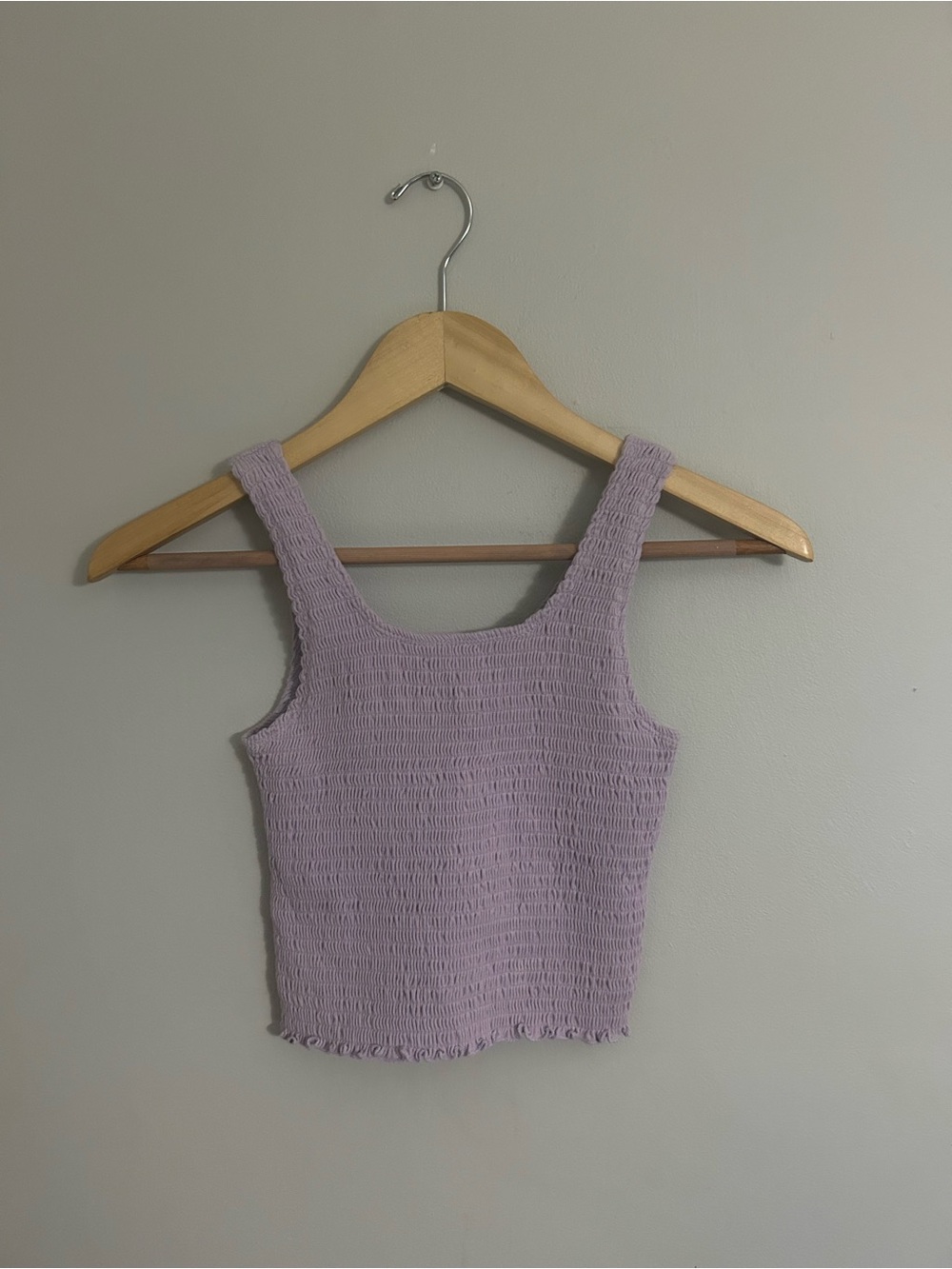 Hollister Lilac Smocked Tank Top